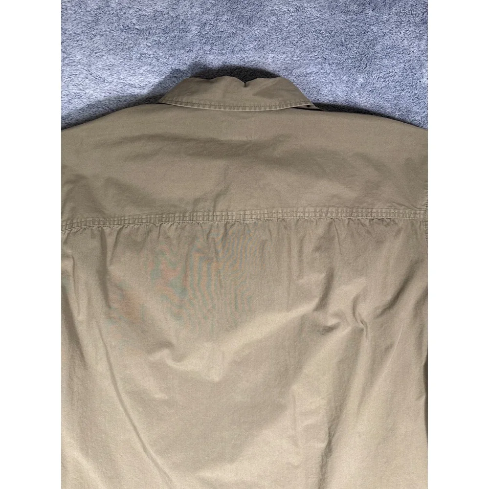 HM Relaxed Fit Short Sleeve Button Down Shirt Mens‎ XXL Tan Cotton P/N 1048599 5